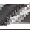 Mexen Kioto-XF perete de duș Walk-in cu ramă 80 x 202 cm, sticlă cu aspect înghețat 10 mm, aur roz - 800-080-104-60-30-X