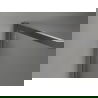 Mexen Kioto-XF perete de duș Walk-in cu ramă 100 x 202 cm, mat 10 mm, gri armă periat - 800-100-104-66-30-X