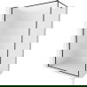 Mexen Kioto-XF perete de duș Walk-in cu cadru 70 x 202 cm, sticlă mată 10 mm, negru - 800-070-104-70-30-X