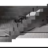Mexen Kioto-XF perete de duș Walk-in cu cadru 70 x 202 cm, sticlă mată 10 mm, negru - 800-070-104-70-30-X