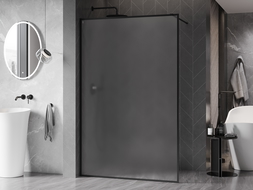 Mexen Kioto-XF perete de duș Walk-in cu cadru 120 x 202 cm, mat 10 mm, negru - 800-120-104-70-30-X