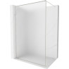Mexen Kioto-XF perete de duș Walk-in cu cadru 90 x 202 cm, îngheț 10 mm, nichel periat - 800-090-104-97-30-X