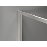 Mexen Kioto-XF Walk-in zuhanyfal kerettel 90 x 202 cm, jégkék 10 mm, kefélt nikkel - 800-090-104-97-30-X