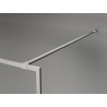 Mexen Kioto-XF Walk-in zuhanyfal kerettel 90 x 202 cm, jégkék 10 mm, kefélt nikkel - 800-090-104-97-30-X