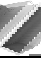 Mexen Kioto-XF zuhanyfal Walk-in kerettel 130 x 202 cm, grafit 10 mm, fehér - 800-130-104-20-40-X