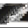 Mexen Kioto-XF perete de duș Walk-in cu ramă 70 x 202 cm, grafit 10 mm, auriu - 800-070-104-50-40-X