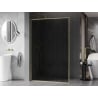 Mexen Kioto-XF perete de duș Walk-in cu cadru 60 x 202 cm, grafit 10 mm, auriu periat - 800-060-104-55-40-X
