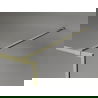 Mexen Kioto-XF panel de duș Walk-in cu cadru 80 x 202 cm, grafit 10 mm, auriu periat - 800-080-104-55-40-X