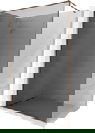 Mexen Kioto-XF perete de duș Walk-in cu cadru 60 x 202 cm, grafit 10 mm, aur roz - 800-060-104-60-40-X