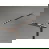 Mexen Kioto-XF panou de duș Walk-in cu cadru 70 x 202 cm, grafit 10 mm, aur roz - 800-070-104-60-40-X