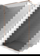 Mexen Kioto-XF panou de duș Walk-in cu ramă 80 x 202 cm, grafit 10 mm, cupru periat - 800-080-104-65-40-X