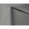 Mexen Kioto-XF Walk-in zuhanyfal kerettel 120 x 202 cm, grafit 10 mm, kefe szürke - 800-120-104-66-40-X