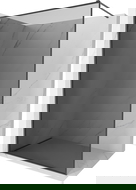 Mexen Kioto-XF walk-in zuhanyfal kerettel 140 x 202 cm, grafit 10 mm, szálcsiszolt pisztolyszürke - 800-140-104-66-40-X
