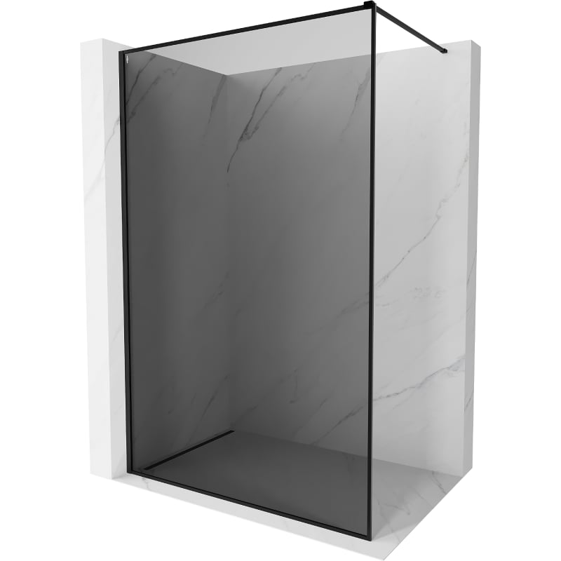 Mexen Kioto-XF perete de duș Walk-in cu rame 60 x 202 cm, grafit 10 mm, negru - 800-060-104-70-40-X