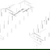 Mexen Kioto-XF perete de duș Walk-in cu cadru 70 x 202 cm, grafit 10 mm, negru - 800-070-104-70-40-X