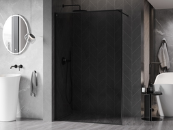Mexen Kioto-XF perete de duș Walk-in cu cadru 100 x 202 cm, grafit 10 mm, negru - 800-100-104-70-40-X