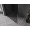 Mexen Kioto-XF perete de duș Walk-in cu cadru 110 x 202 cm, grafit 10 mm, metal pistol - 800-110-104-95-40-X