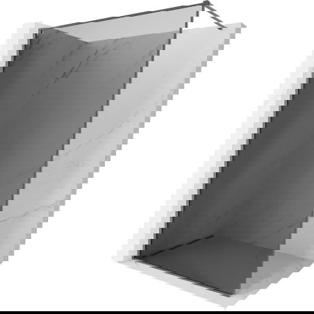 Mexen Kioto-XF perete de duș Walk-in cu cadru 120 x 202 cm, grafit 10 mm, gun metal - 800-120-104-95-40-X