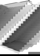 Mexen Kioto-XF Walk-in zuhanyfal kerettel 120 x 202 cm, grafit 10 mm, gunmetal - 800-120-104-95-40-X