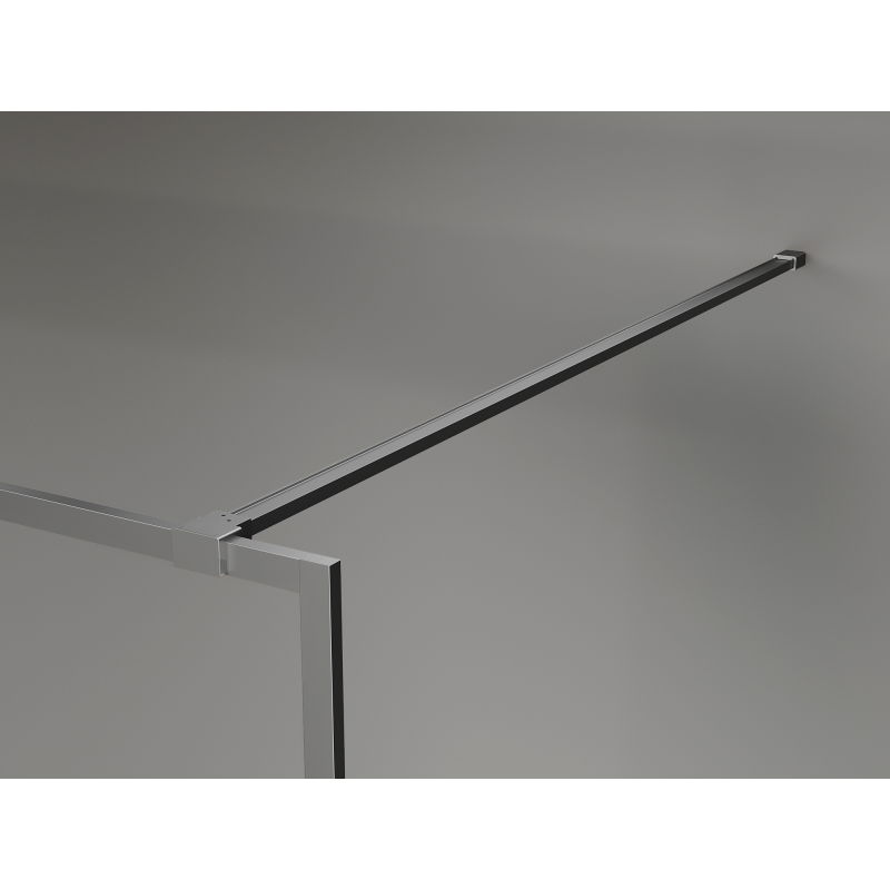 Mexen Kioto-XF Walk-in zuhanyfal kerettel 140 x 202 cm, grafit 10 mm, gun metal - 800-140-104-95-40-X