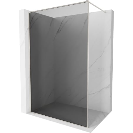 Mexen Kioto-XF Walk-in tusolópanel kerettel 100 x 202 cm, grafit 10 mm, csiszolt nikkel - 800-100-104-97-40-X