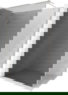 Mexen Kioto-XF Walk-in tusolópanel kerettel 100 x 202 cm, grafit 10 mm, csiszolt nikkel - 800-100-104-97-40-X