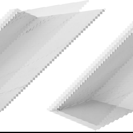 Mexen Kioto-X L panou de duș Walk-in 100 x 200 cm, transparent 10 mm, alb - 800-100-107-20-00-X