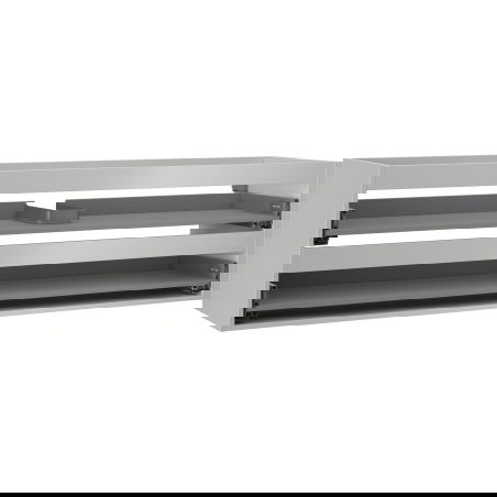 Mexen Box-A 160 cm-es mosdószekrény korpus, 2 fiókos, szürke matt - 91AX0-1600-470-2-62