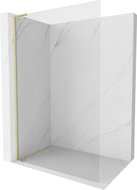 Mexen Kioto-X L zuhanyfal Walk-in 80 x 200 cm, átlátszó 10 mm, arany kefélt - 800-080-107-55-00-X
