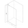 Mexen Kioto-X L zuhanyfal Walk-in 120 x 200 cm, átlátszó 10 mm, gun szürke kefélt - 800-120-107-66-00-X