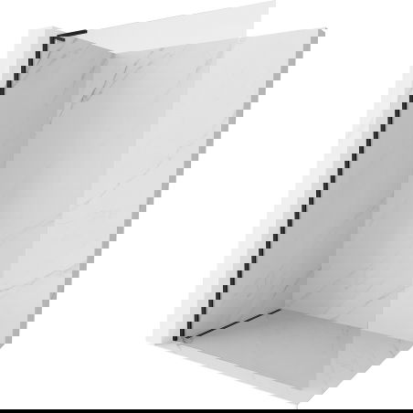 Mexen Kioto-X L panou de duș Walk-in 50 x 200 cm, transparent 10 mm, negru - 800-050-107-70-00-X