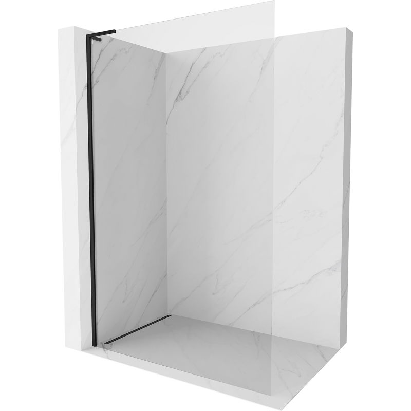 Mexen Kioto-X L Sticlă de duș Walk-in 90 x 200 cm, transparent 10 mm, neagră - 800-090-107-70-00-X