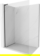 Mexen Kioto-X L zuhanyfal Walk-in 110 x 200 cm, átlátszó 10 mm, fekete - 800-110-107-70-00-X
