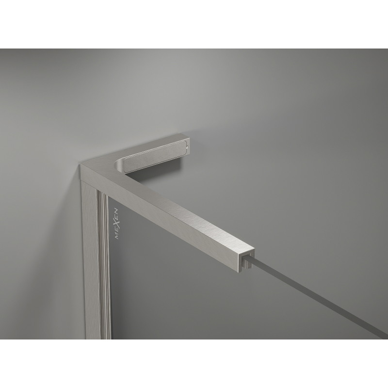 Mexen Kioto-X L Walk-in zuhanyfal 50 x 200 cm, átlátszó 10 mm, csiszolt nikkel - 800-050-107-97-00-X