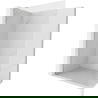 Mexen Kioto-X L zuhanyfal Walk-in 60 x 200 cm, átlátszó 10 mm, kefélt nikkel - 800-060-107-97-00-X