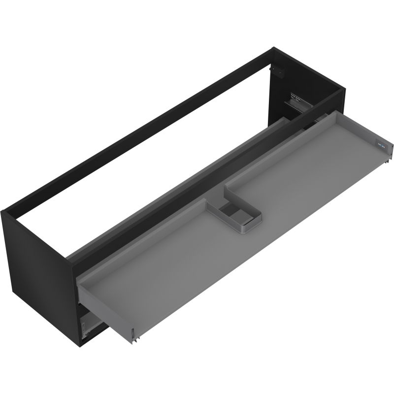 Mexen Box-A corp dulap sub chiuvetă 160 cm, 2 sertare, negru mat - 91AX0-1600-470-2-71