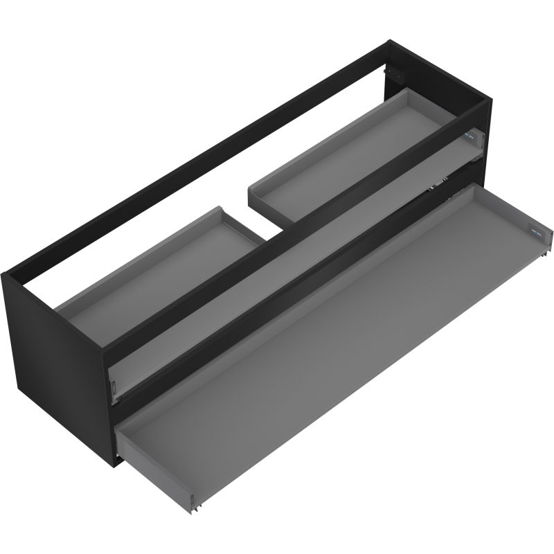 Mexen Box-A corp dulap sub chiuvetă 160 cm, 2 sertare, negru mat - 91AX0-1600-470-2-71