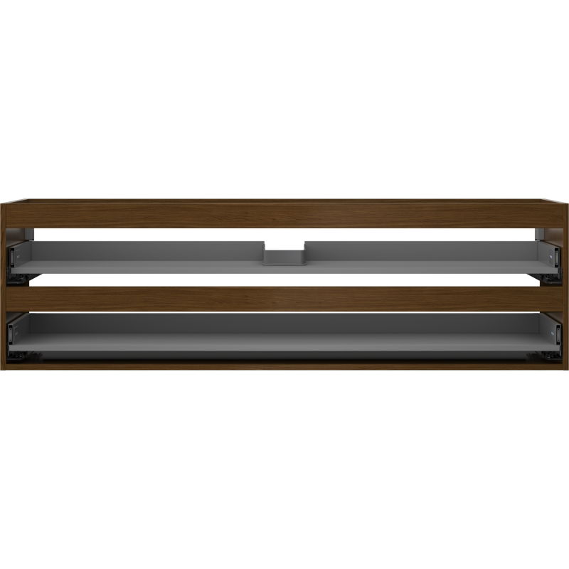 Mexen Box-A mosdószekrény korpus 160 cm, 2 fiók, dió - 91AX0-1600-470-2-86