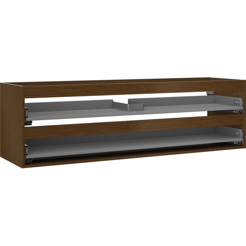 Mexen Box-A corp dulap sub chiuvetă 160 cm, 2 sertare, nuc - 91AX0-1600-470-2-86