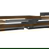 Mexen Box-A corp dulap sub chiuvetă 160 cm, 2 sertare, nuc - 91AX0-1600-470-2-86