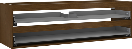 Mexen Box-A mosdószekrény korpus 160 cm, 2 fiók, dió - 91AX0-1600-470-2-86