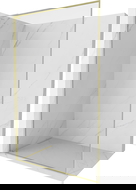 Mexen Kioto-XF L panou de duș Walk-in cu ramă 80 x 202 cm, transparent 10 mm, auriu periat - 800-080-174-55-00-XF