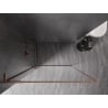 Mexen Kioto-XF L panou de duș Walk-in cu ramă 90 x 202 cm, transparent 10 mm, cupru periat - 800-090-174-65-00-XF