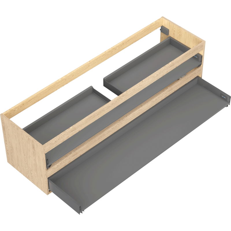 Mexen Box-A corp de dulap sub chiuveta 160 cm, 2 sertare, stejar - 91AX0-1600-470-2-81