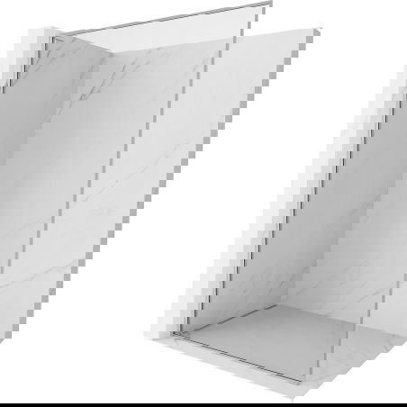 Mexen Kioto-F L panou de duș Walk-in cu ramă 55 x 202 cm, transparent 8 mm, crom - 800-055-174-01-00
