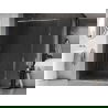 Mexen Kioto-F L Walk-In zuhanyfal kerettel, 80 x 202 cm, átlátszó 8 mm, króm - 800-080-174-01-00