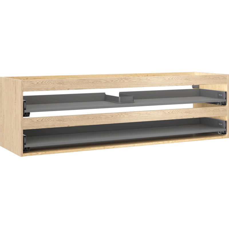 Mexen Box-A corp bază dulap de lavoar 160 cm, 2 sertare, stejar - 91AX0-1600-470-2-81
