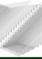 Mexen Kioto-F L üveg zuhanyfal Walk-in kerettel 55 x 202 cm, átlátszó 8 mm, fehér - 800-055-174-20-00