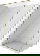 Mexen Kioto-F L zuhanyfal Walk-in kerettel 55 x 202 cm, átlátszó 8 mm, arany - 800-055-174-50-00