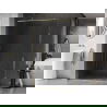 Mexen Kioto-F L Perete de duș Walk-in cu cadru 80 x 202 cm, transparent 8 mm, auriu - 800-080-174-50-00